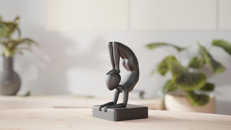 Yogi Guy – Abstract Minimalist Yoga Sculpture