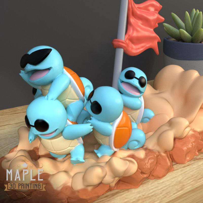 Squirtle Squad - Pokemon - Diorama