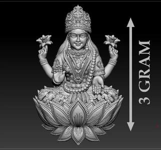 Laxmi Mata 3D print model Paper casting 3D print model