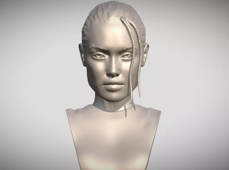 Lara Croft Angelina Jolie bust
