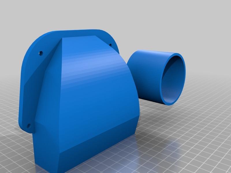 Inlet vent for hair-dryer heating of build chamber