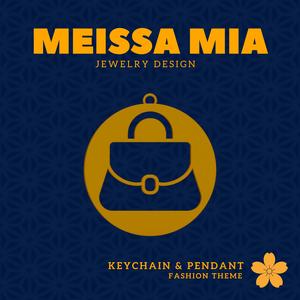 Mini Chic – 3D Print File for Handbag Keychain or Pendant - Bag Accessories - Handbag Pendant - Girl's Fashion