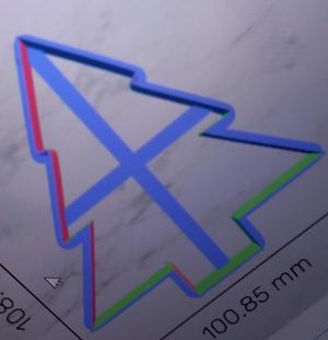 Christmas tree outline cookie/clay cutter