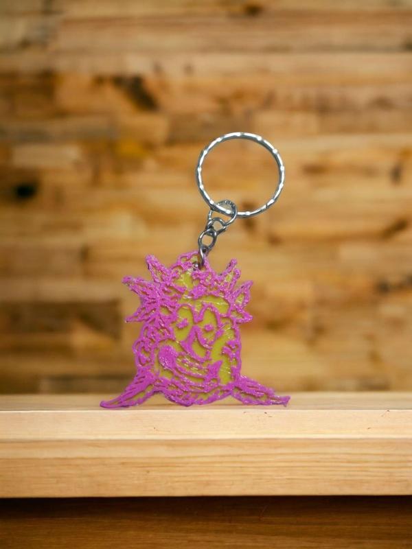Cannabis cogollo grow keychain
