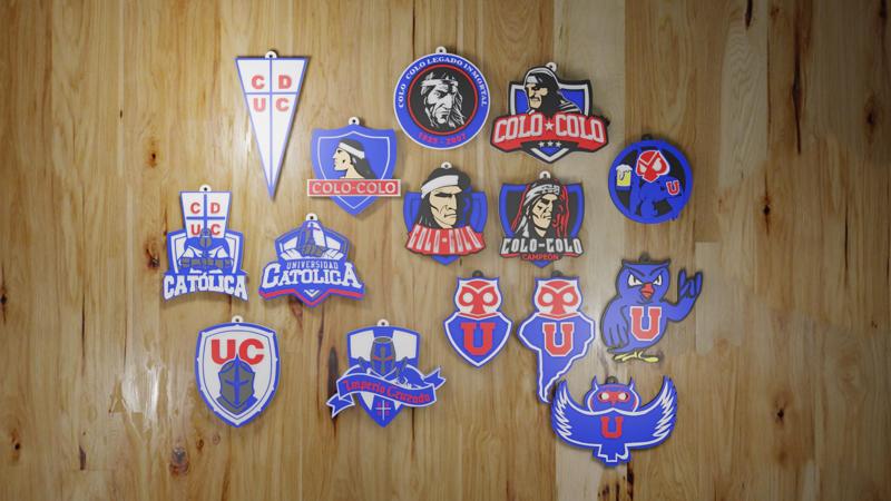 PACK 15 KEY RINGS SOCCER TEAMS CHILE / COLO COLO/ UNIVERSIDADE CHILE / CATOLICA (STL & 3MF)