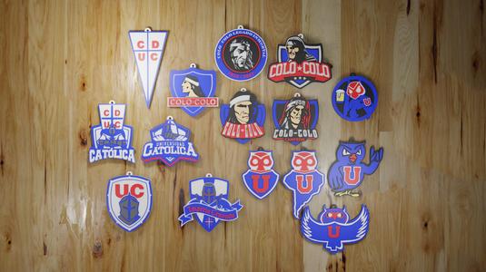 PACK 15 KEY RINGS SOCCER TEAMS CHILE / COLO COLO/ UNIVERSIDADE CHILE / CATOLICA (STL & 3MF)