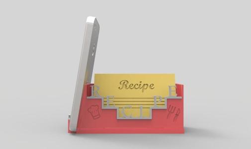 Recipe Cards & Mobile Holder for Kitchen