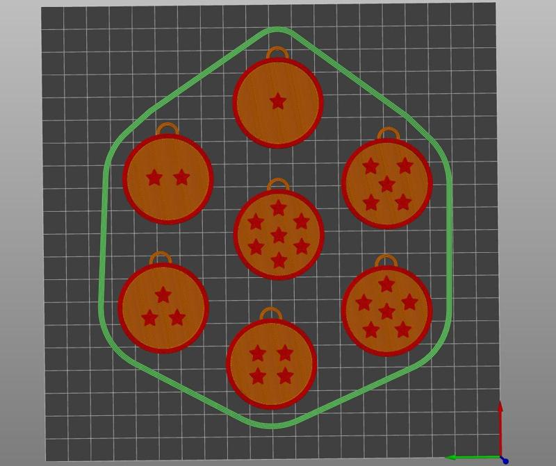 dragon ball key chains