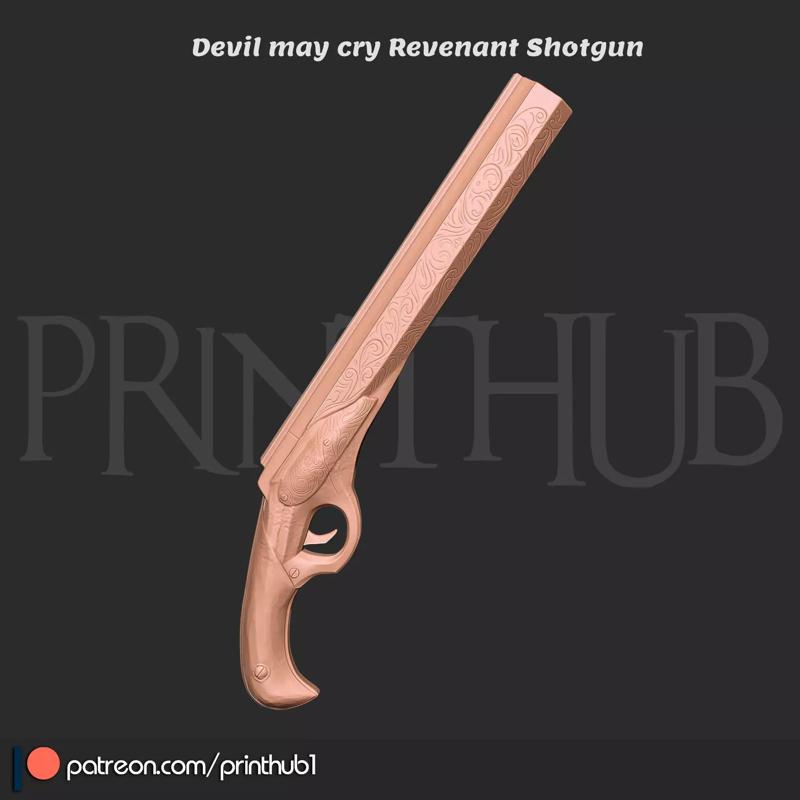 Revenant Shotgun from Devil May Cry 2013 3D Print cosplay prop