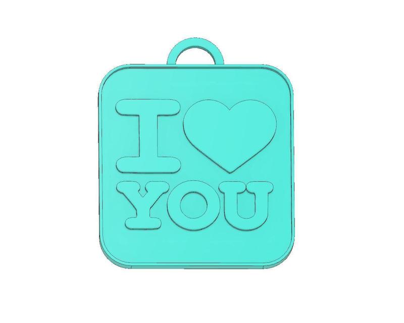 LOVE KEYCHAIN, I LOVE YOU KEYCHAIN