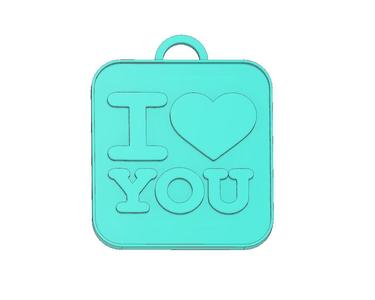 LOVE KEYCHAIN, I LOVE YOU KEYCHAIN