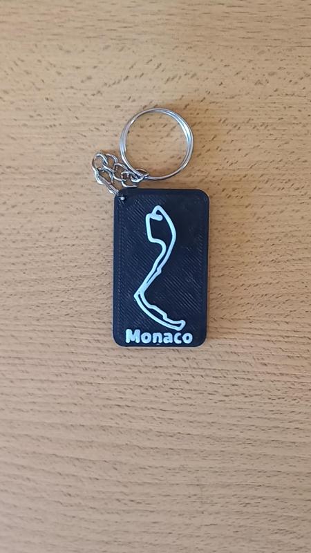 MONACO Circuit keychain