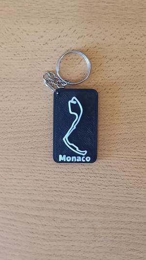 MONACO Circuit keychain