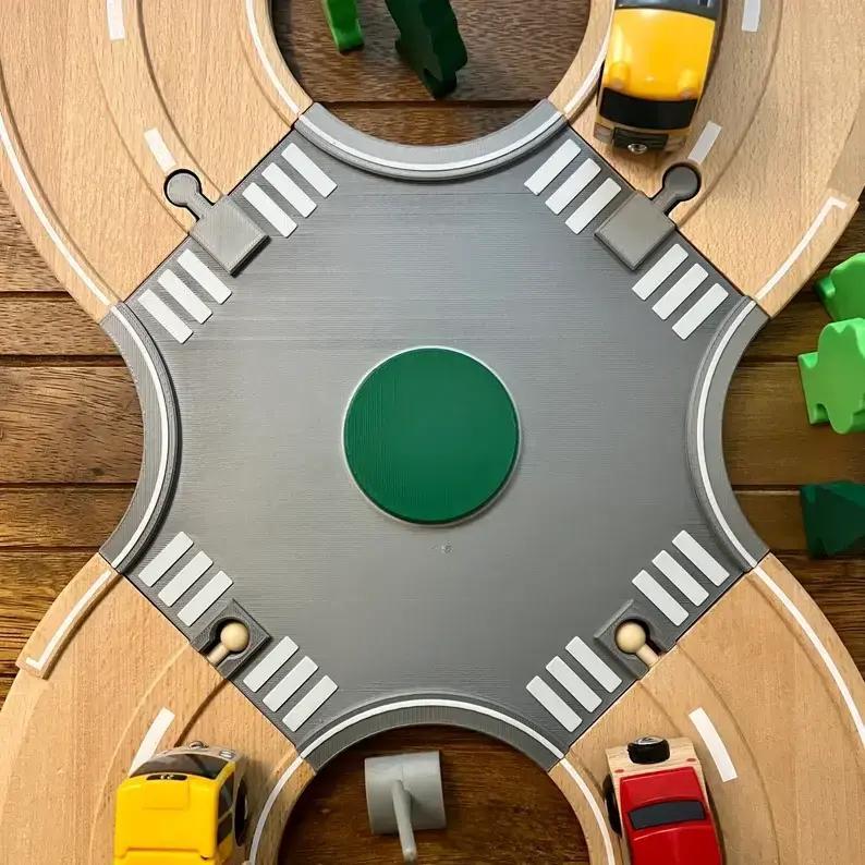 Toy Road - Roundabout - Compatible with BRIO