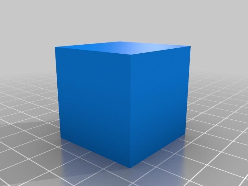 Solid 30mm Calibration Cube