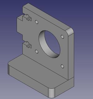 Zonestar Lowered Y Motor holder