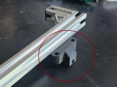 A1 Mini Z-axis 2020 Extrusion Cap Adapter Plate