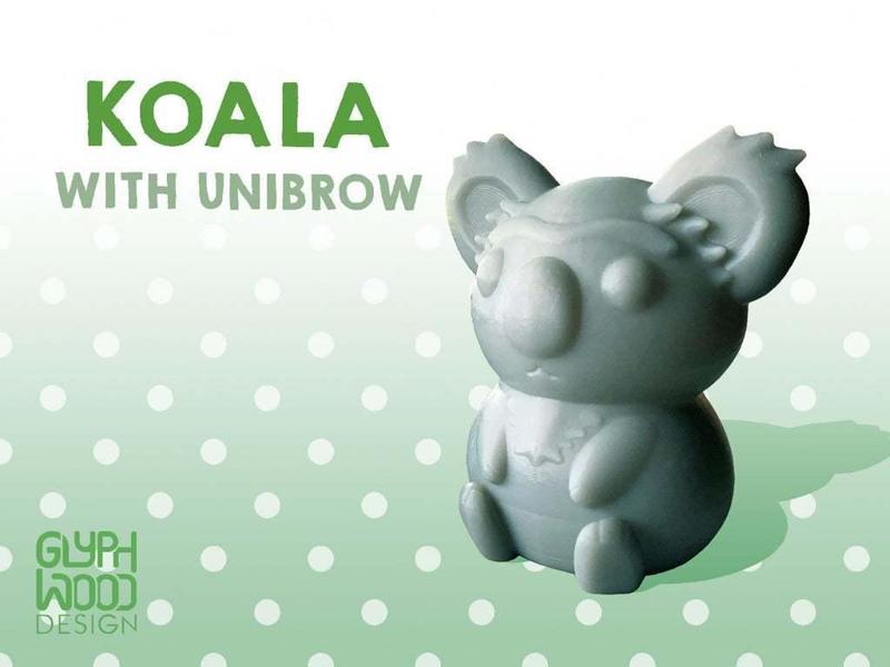 Koala with unibrow