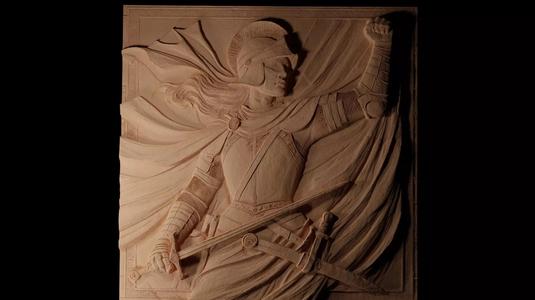 Joan of Arc CNC 3d Print High Relief Sand Casting