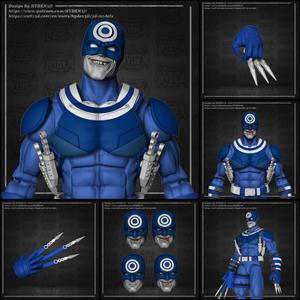 bullseye head and armor