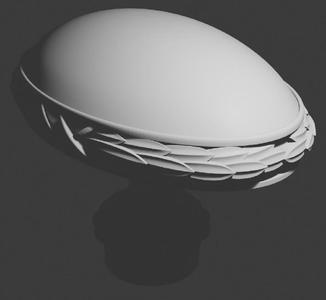 Asa ornamental para muebles en 3D