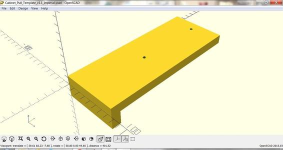 Customizable Cabinet Pull Template (Imperial)