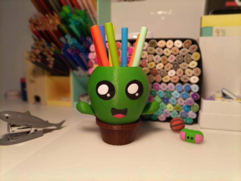PENCIL HOLDERS PENCIL HOLDERS KAWAII CACTUS