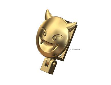 Devil emoji bail link 3D print model
