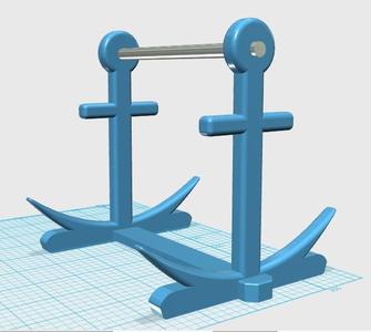 Anchor filament spool stand