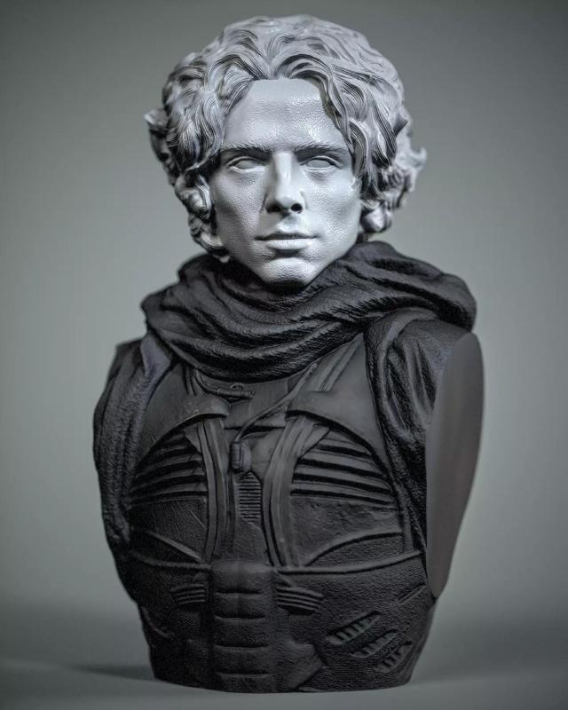 DUNE Paul Atreides Timothee Chalamet bust headsculpt