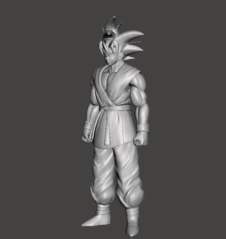 Goku End of Z 3D Model