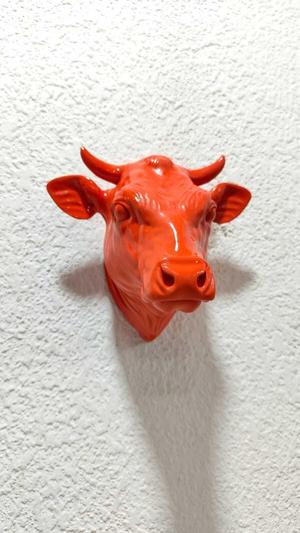 Jersey cow head wall mount stl