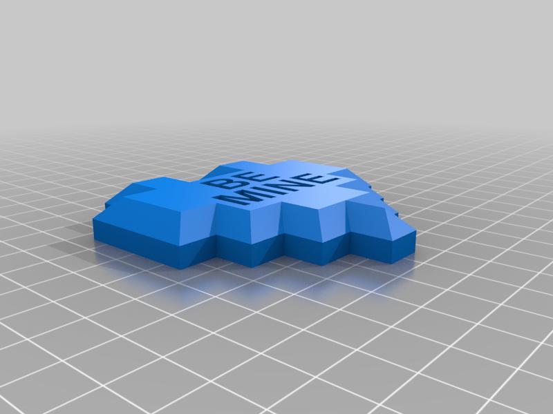 Valentines - Be Mine - 8 Bit Heart