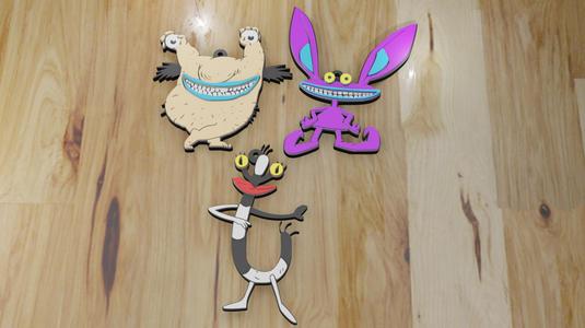 Pack 3 keychains Aaahh!!!! Real Monsters/ keychain