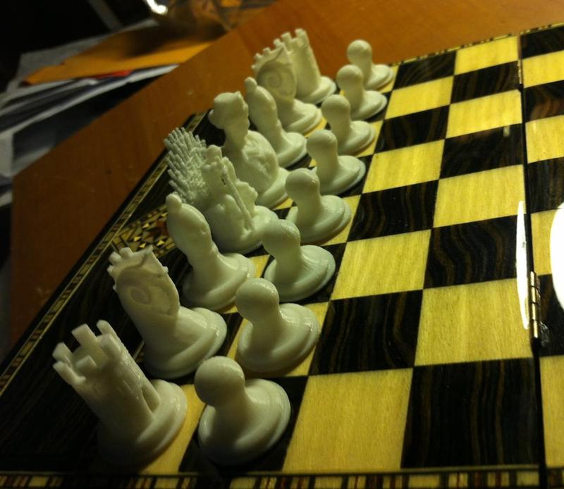 Low profile Thingiversal Chess Set - Primordial