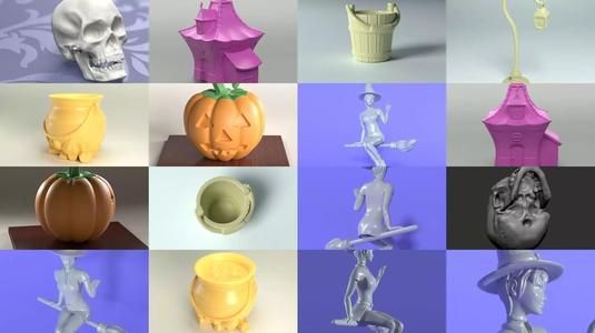 Spooky Halloween Pack - Character and props 3D Model Collection