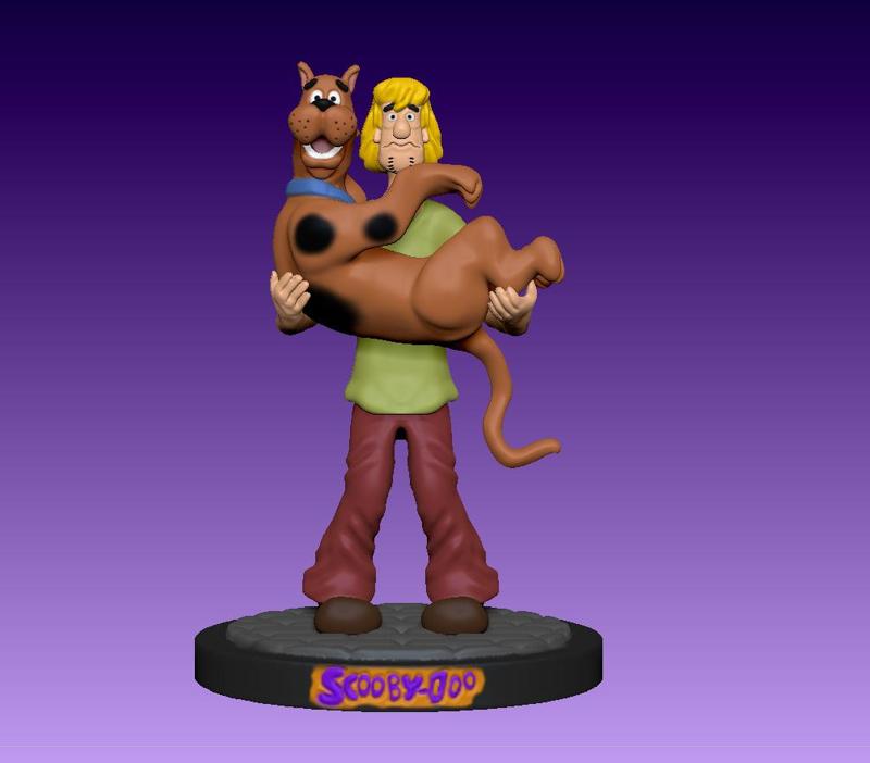 shaggy carrying scooby doo the dog from Mystery Incorporated for the halloween