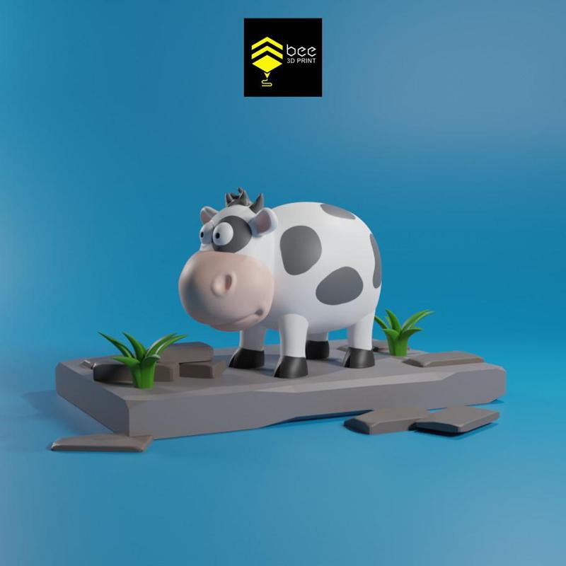 Cute Cow- Ready for 3D Print