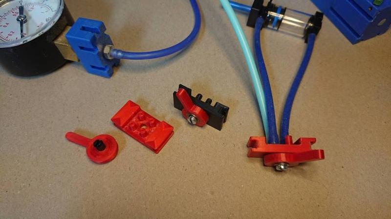 4/2-way pneumatic valve for fischertechnik