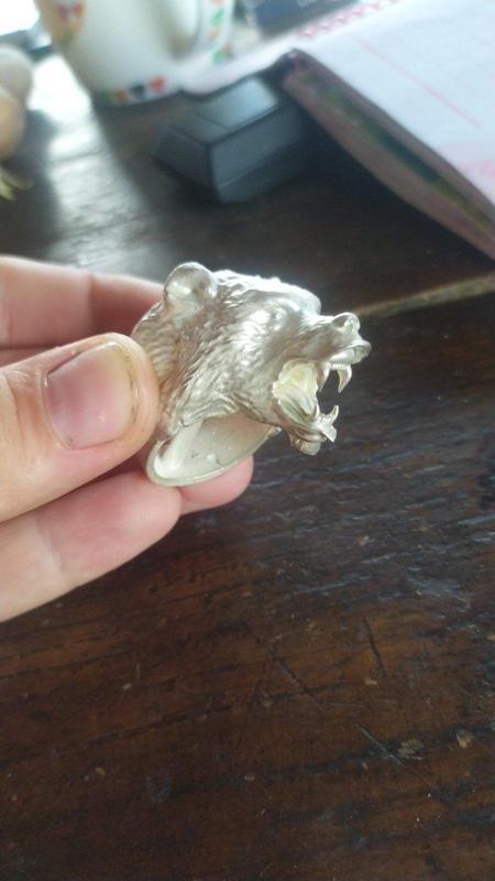 DIY Evil Bear Ring for Sla 3D printing and jewelry casting
