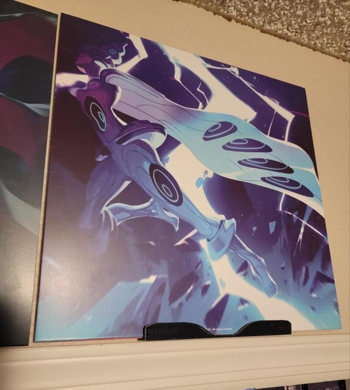 Vinyl record wall mounted display holder