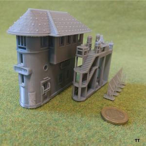 [ZM TT scale] Austrian signal box Leoben Hbf stellwerk1 (resin)