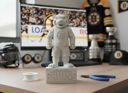 NHL - Blades the Bruin - Boston Bruins mascot statue