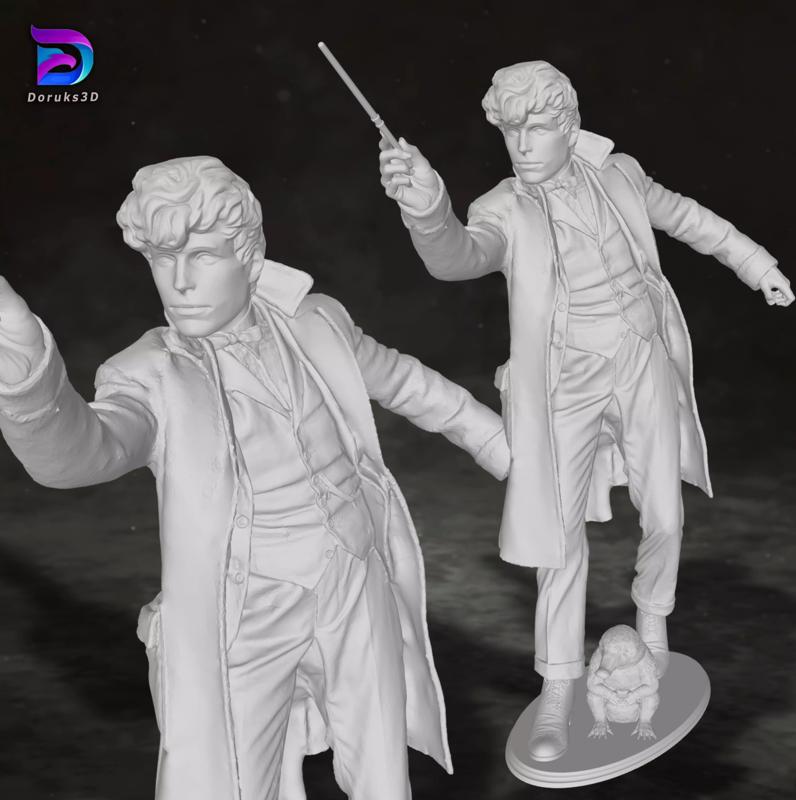Newt Scamander Eddie Fantastic Beasts Harry Potter  3D model
