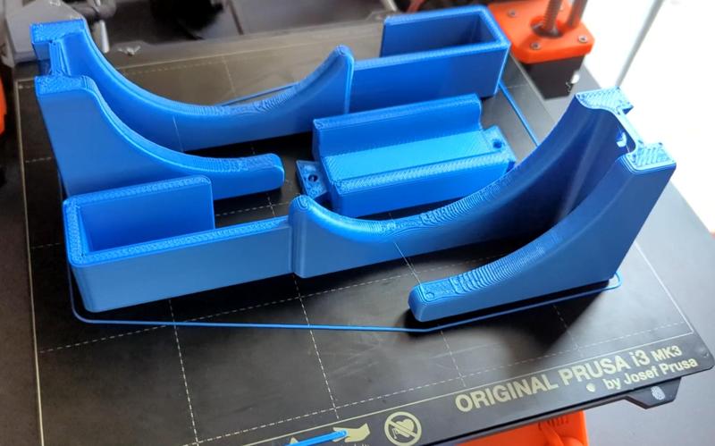 IKEA Bed Tablet & Glasses Holder (With Brass Inserts)