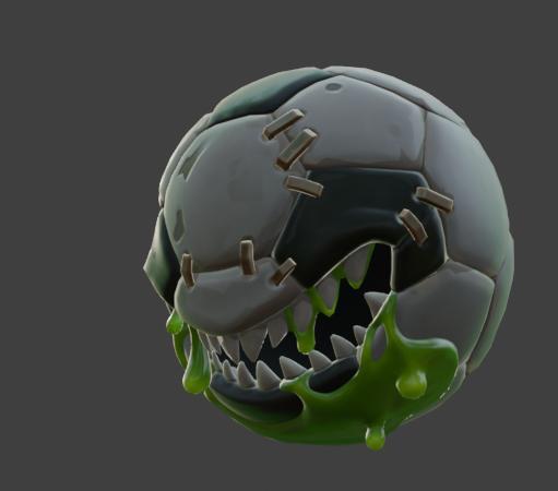 Zomball Football - Zombie Infected Soccer Ball STL