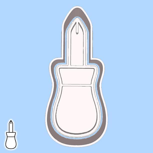 Tools cookie cutters - screwdriver (style 3)