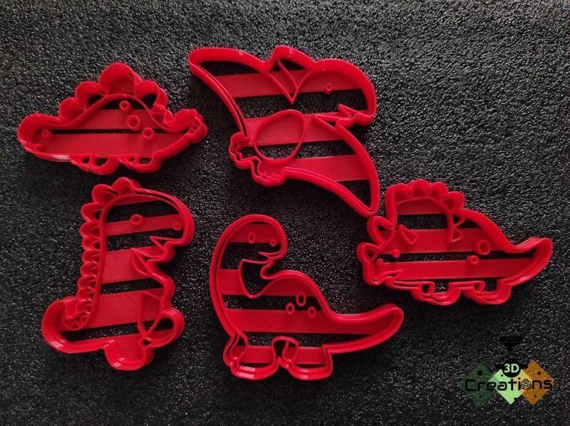 Cookie cutters -Dinosaurs set 5 pieces