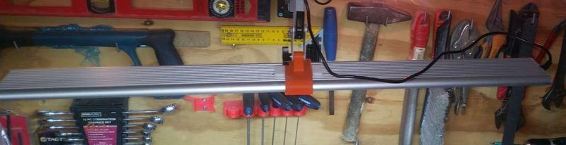 Aquarium LED lamp on an IKEA stand 