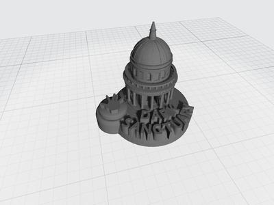 Dark Sanctuary cult marker for board games like Fortune and Glory, detailed 3D Marker